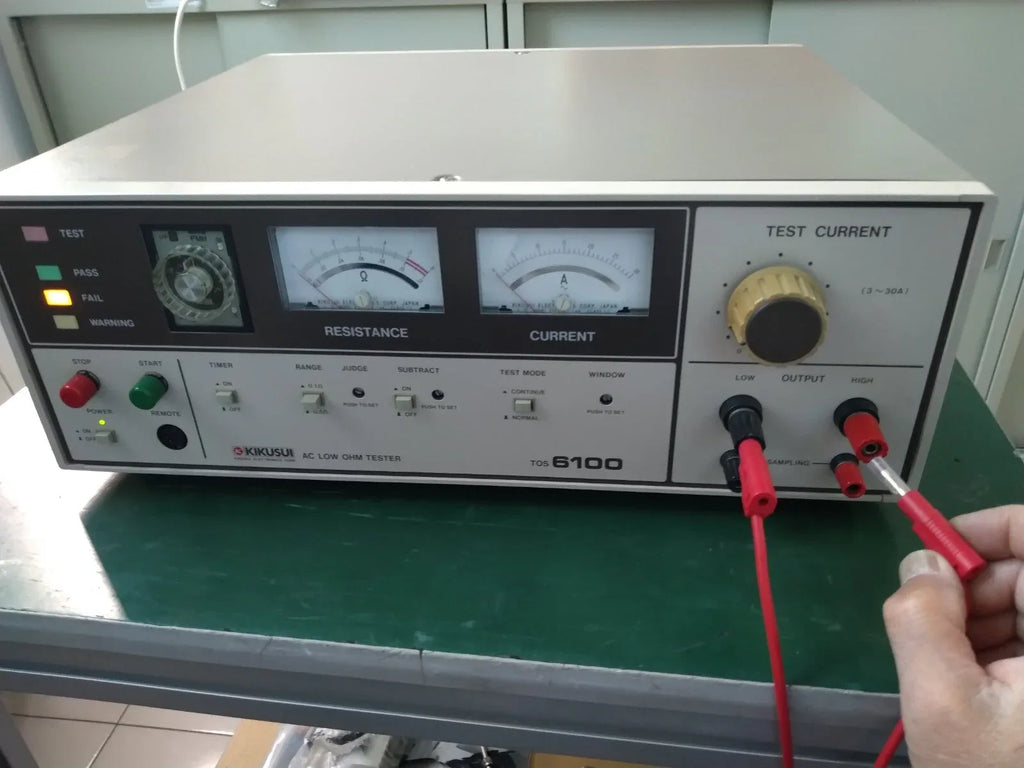 KIKUSUI TOS6100 AC Low Ohm Tester – Precision Low Resistance Measurement - ZYYKZ Test Equipment