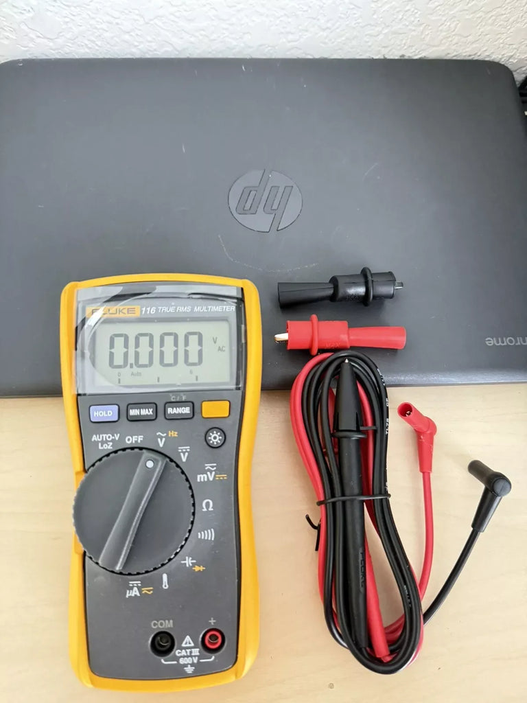 Fluke 116 True RMS Digital Multimeter with Test Leads - Precision HVAC & Electrical Measurement - ZYYKZ Test Equipment