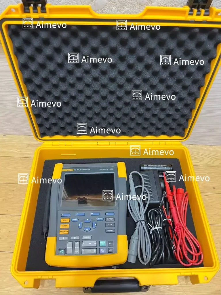 Fluke 190-202/2CH ScopeMeter Oscilloscope 200MHz 2.5GS/s - ZYYKZ Test Equipment