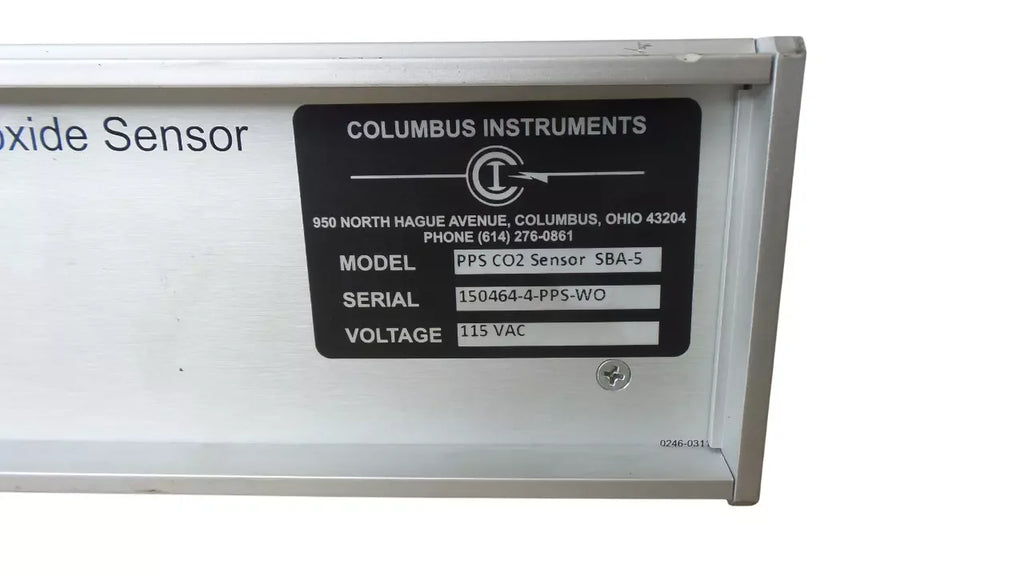 Columbus Instruments PPS CO2 Carbon Dioxide Sensor - Precision Gas Measurement - ZYYKZ Test Equipment