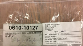Bay Seal EP60 Black O-Ring 11.00 ID x 0.070 Diameter - ZYYKZ Test Equipment