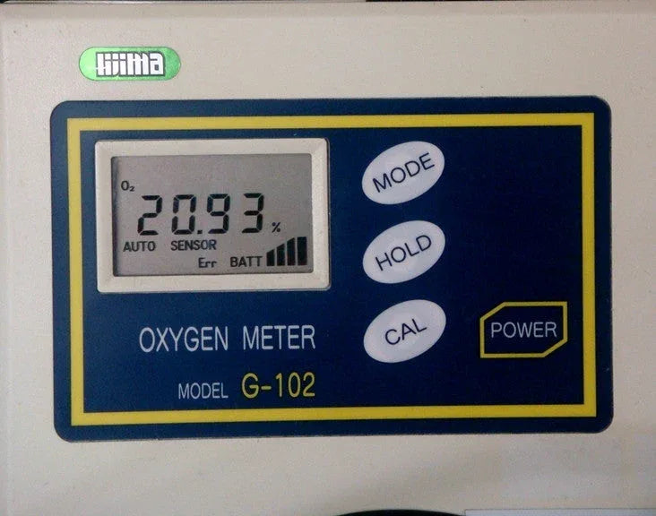 Iijima Electronics G102 Oxygen Analyzer - High Precision Gas Measurement - ZYYKZ Test Equipment