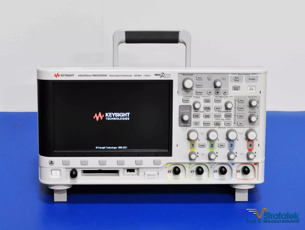 Keysight MSOX2024A Mixed Signal Oscilloscope - 200MHz, 4 Channels, 2GSa/s, NIST Calibrated