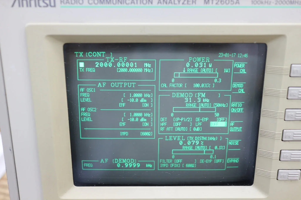 Anritsu MT2605A Radio Communication Tester for Mobile Network Analysis - ZYYKZ Test Equipment
