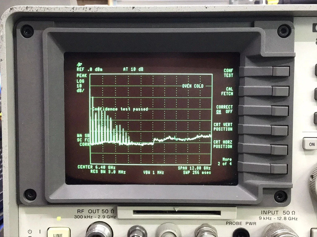 HP Agilent Spectrum Analyzer 9 kHz–12.8 GHz with Tracking Generator - ZYYKZ Test Equipment