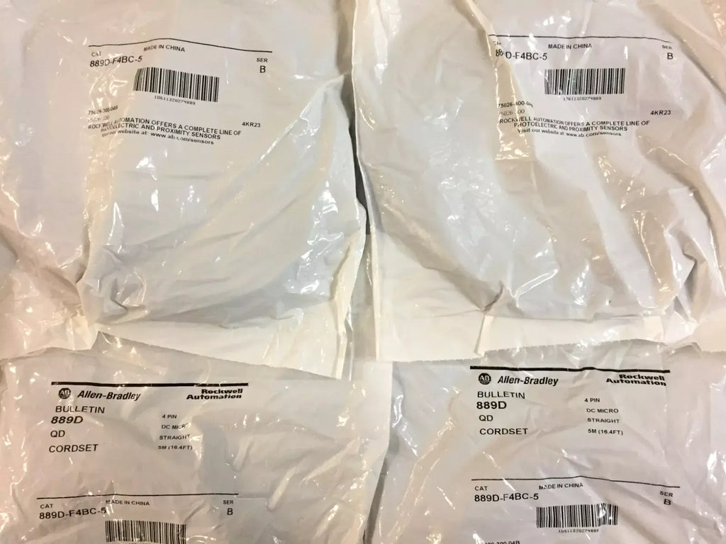 Allen Bradley 889D-F4BC-5 DC Micro Straight QD Cordset, 5 Meters - ZYYKZ Test Equipment