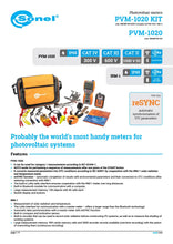 Load image into Gallery viewer, Sonel PVM-1020 Photovoltaic Meter with IRM-1 Irradiance Meter
