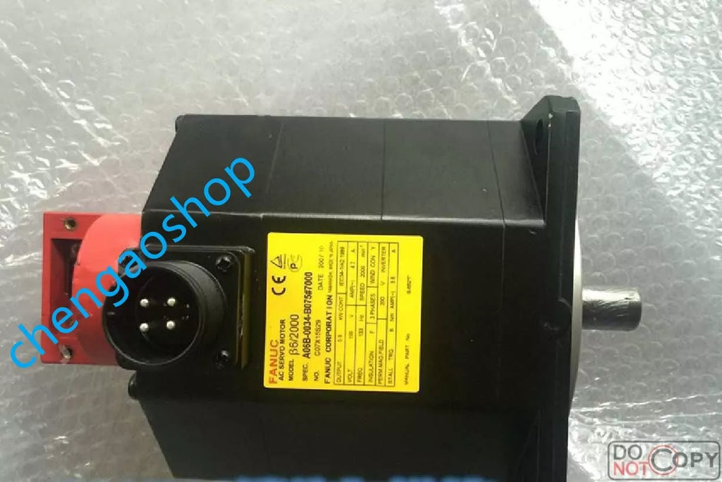 A06B-0034-B075#7000 Servo Motor by Fanuc - 100% Tested