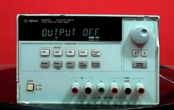 Agilent E3631A Triple Output DC Power Supply 0-6V/5A, 0-25V/1A - ZYYKZ Test Equipment