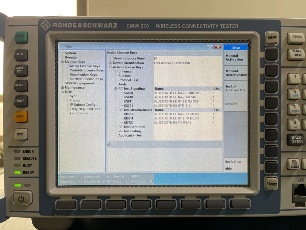 Rohde & Schwarz CMW270 Wireless Connectivity Tester for Bluetooth Testing - ZYYKZ Test Equipment