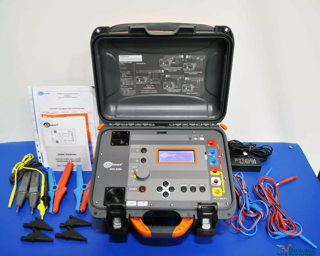 Sonel MZC-320S High-Current Loop Impedance Meter - 550V, 300A