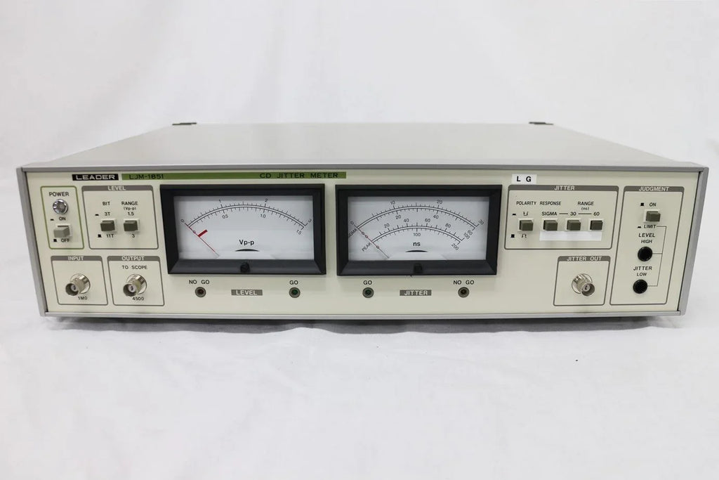 LEADER LJM-1851 CD Jitter Meter - Precision Audio Signal Analyzer - ZYYKZ Test Equipment