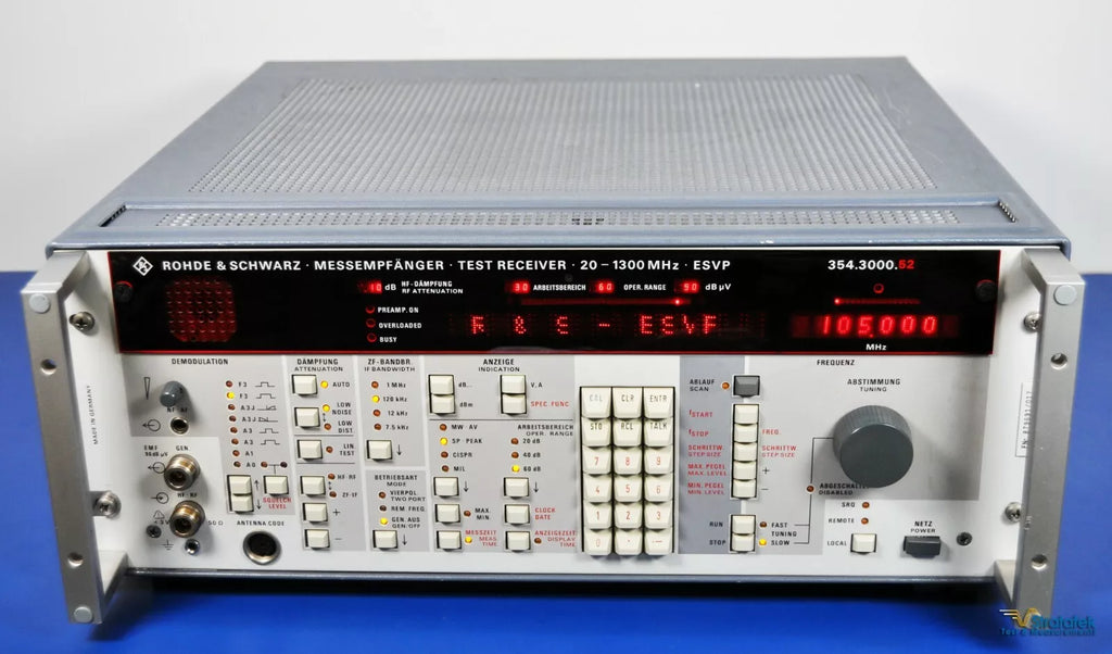 Rohde & Schwarz ESVP Measuring Receiver 20MHz - 1.3GHz Programmable UHF/VHF