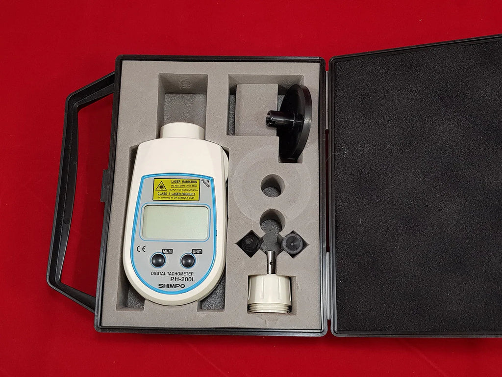 SHIMPO PH-200L Laser Digital Tachometer with High Precision Measurement - ZYYKZ Test Equipment