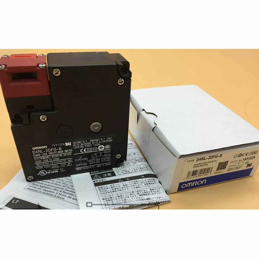 OMRON D4NL-2DFG-B Guard Lock Safety Door Switch - Industrial Safety Interlock - ZYYKZ Test Equipment