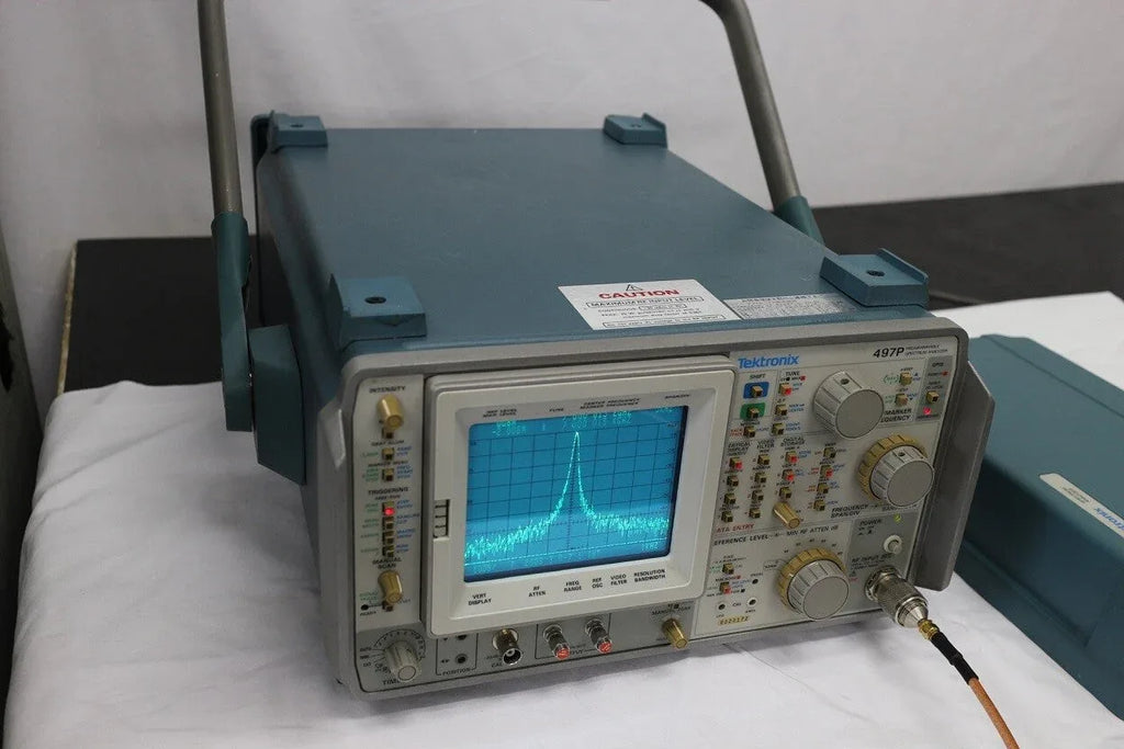 Tektronix 497P Portable Spectrum Analyzer with 9 kHz to 1.8 GHz Frequency Range - ZYYKZ Test Equipment