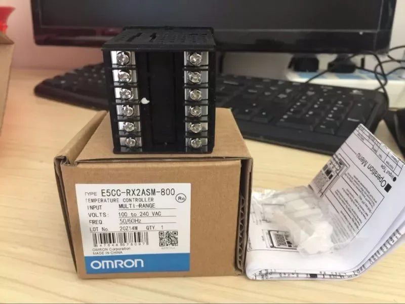 OMRON E5CC-RX2ASM-800 Digital Temperature Controller with Dual Display - ZYYKZ Test Equipment