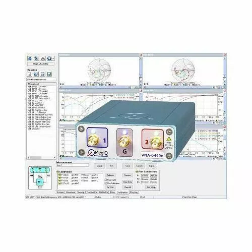 MegiQ VNA-0440e-SB 4GHz 3-Port Vector Network Analyzer with VNA Sandbox