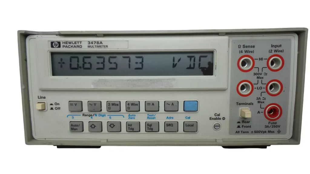 HP 3478A High-Accuracy 6.5-Digit Digital Multimeter - ZYYKZ Test Equipment