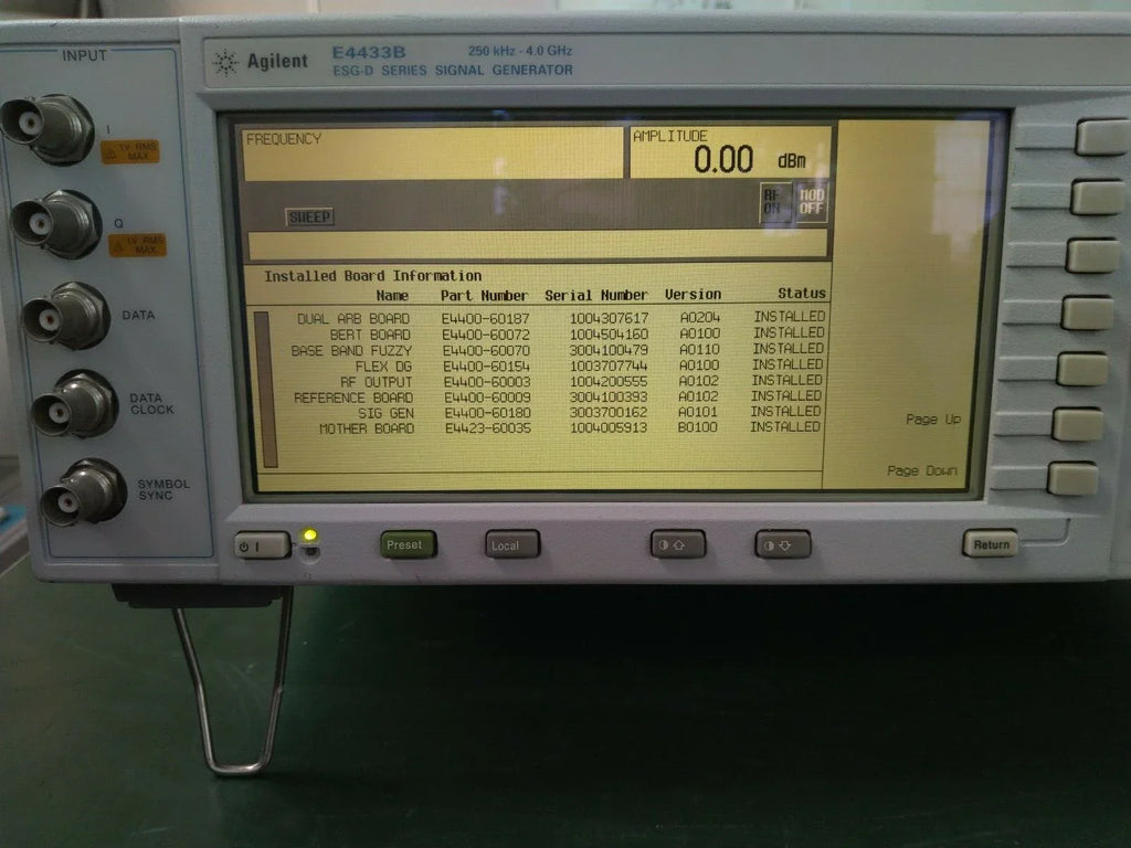 Agilent E4433B ESG Vector Signal Generator 250 kHz to 4 GHz - ZYYKZ Test Equipment
