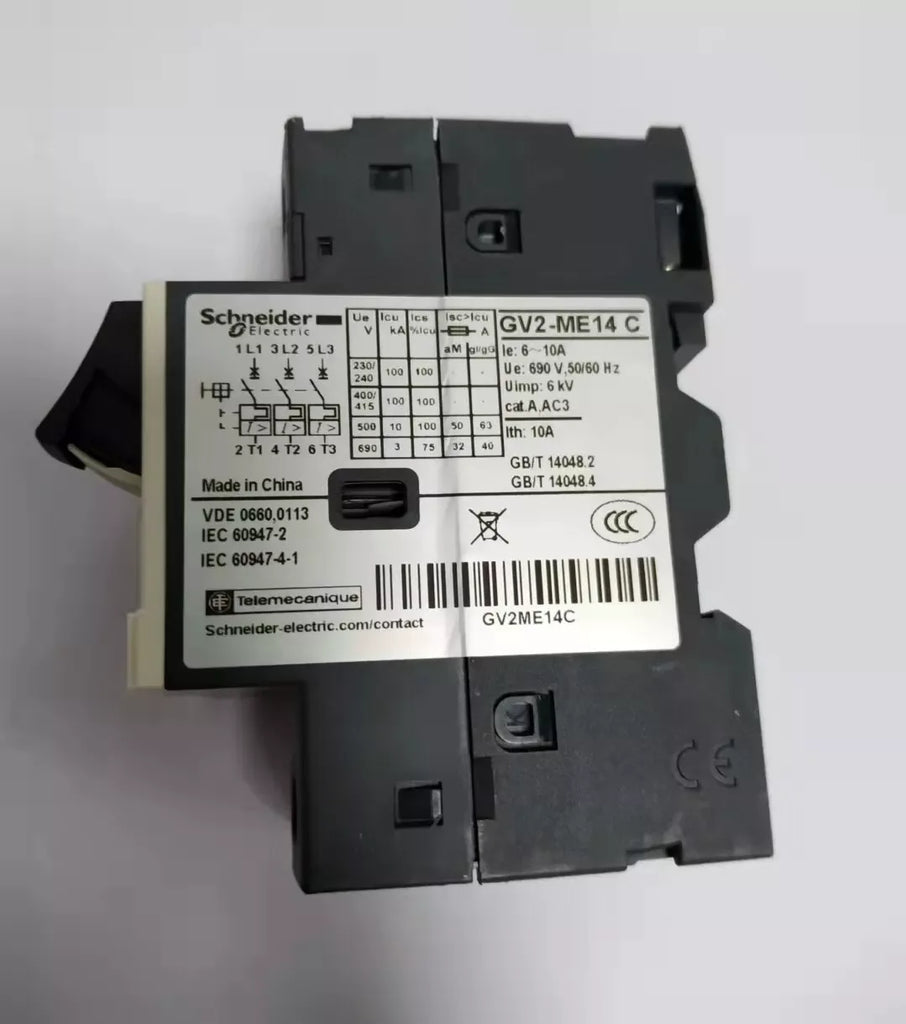 Schneider Electric GV2ME14C Motor Starter Circuit Breaker 6-10A - ZYYKZ Test Equipment