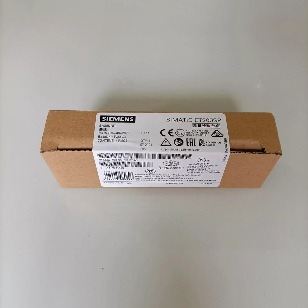 SIEMENS 6ES7 193-6BP00-0DA1 PLC Expansion Module - New - ZYYKZ Test Equipment