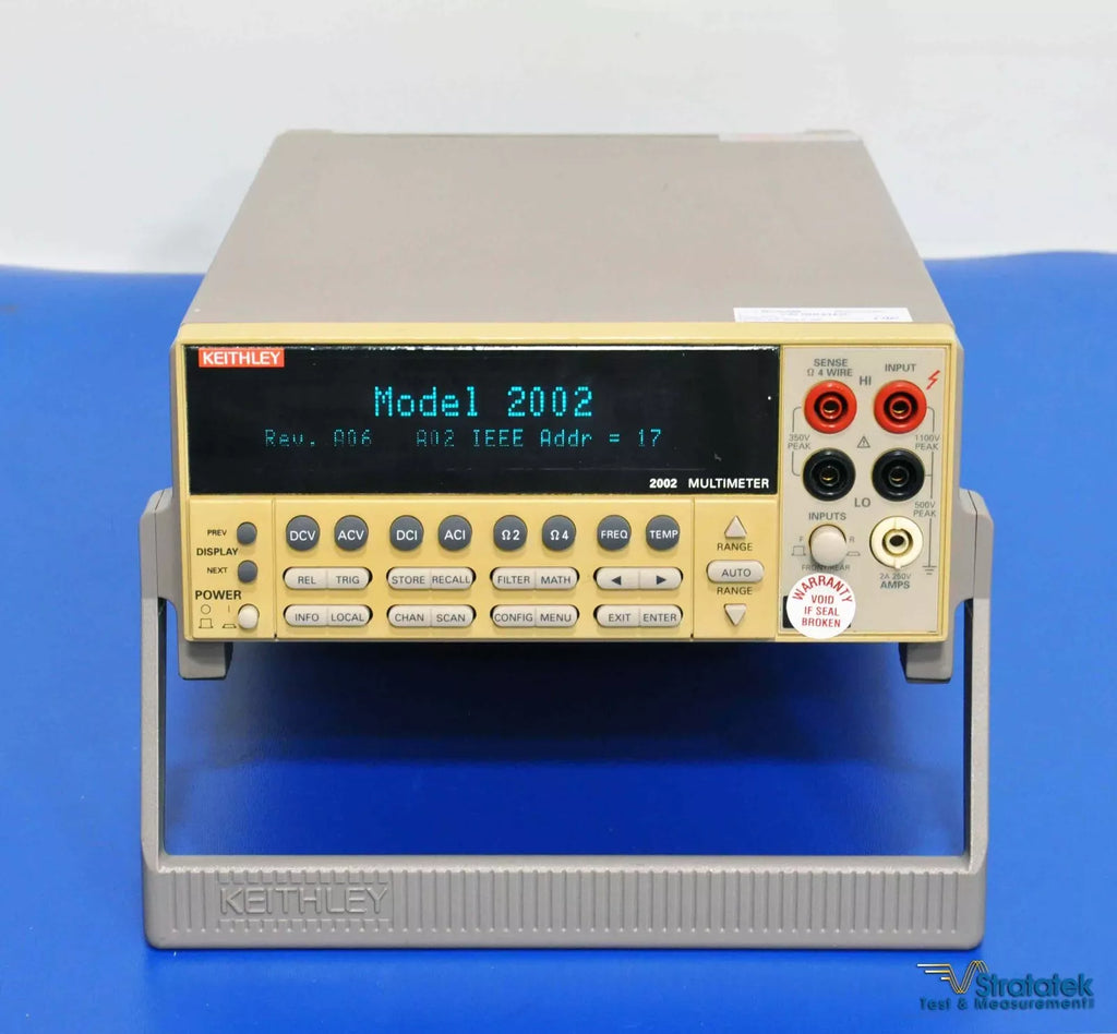 Keithley 2002 8.5 Digit Multimeter - Calibrated DMM