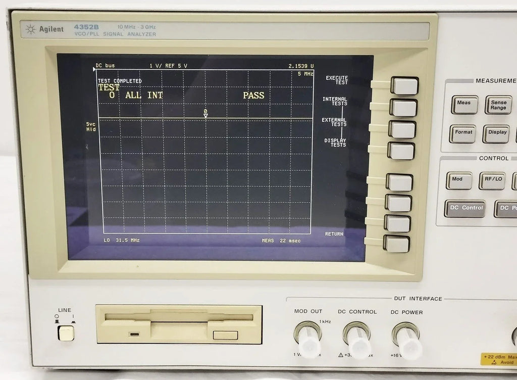 Agilent 4352B 3GHz VCO/PLL Analyzer for Frequency Control Testing - ZYYKZ Test Equipment