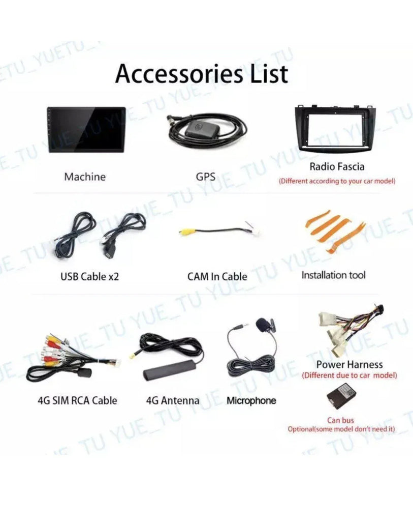 9" Android 12 Car Stereo with 4GB RAM, 64GB Storage, GPS & DSP for Benz B200 (2004-2012) W209 W169 - ZYYKZ Test Equipment