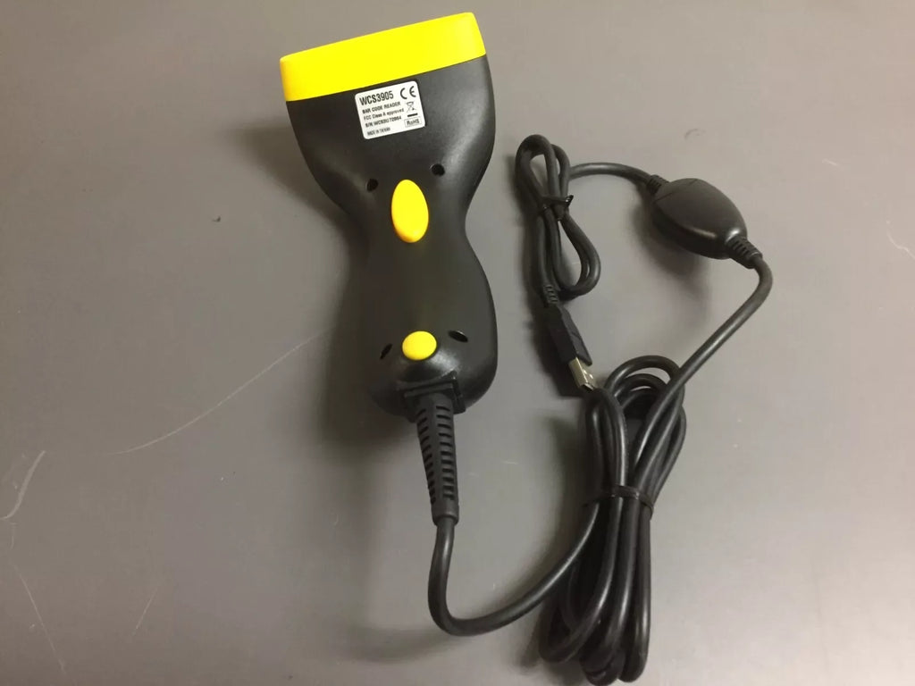 WASP WCS3905 USB Barcode Reader Scanner - High-Speed 1D Barcode Scanner - ZYYKZ Test Equipment