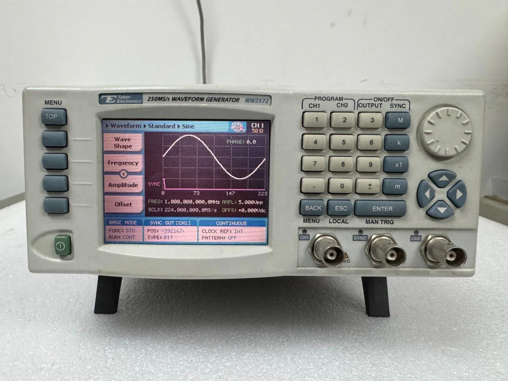 Tabor WW2572 Dual-Channel 250 MHz Arbitrary Waveform Generator - ZYYKZ Test Equipment