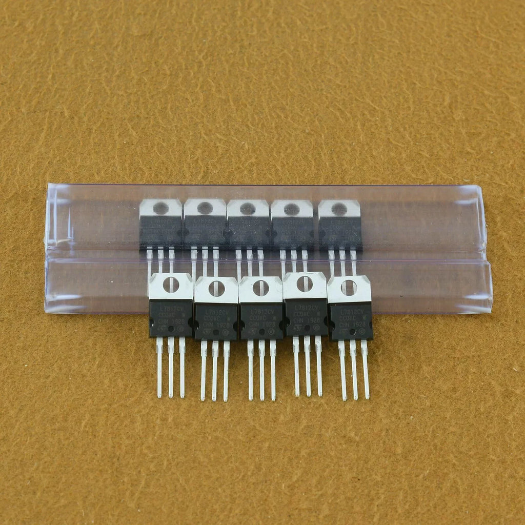 5-Pack L7812CV LM7812 12V 1.5A Voltage Regulator ICs - ZYYKZ Test Equipment