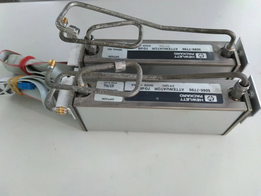 HP Agilent 5086-7796 RF Programmable Attenuator 70dB DC-26.5GHz with Cables - ZYYKZ Test Equipment