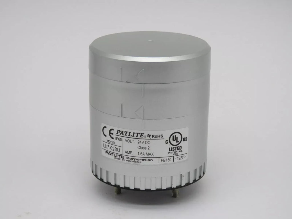 Patlite LU7-02SU 24V DC Direct Mount Signal Tower Base Module - ZYYKZ Test Equipment