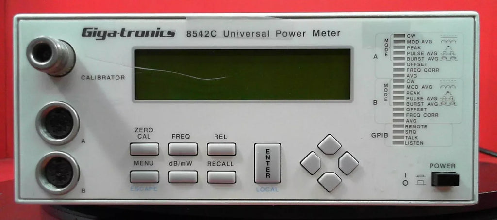 Gigatronics 8542C Dual Channel Universal Power Meter - ZYYKZ Test Equipment