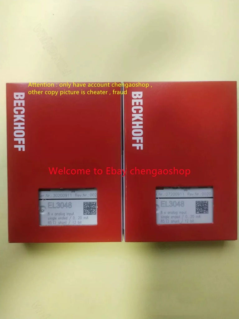 BECKHOFF EL3048 EtherCAT I/O Module - Brand New, Unused