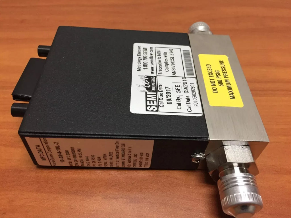 Semi Flow Engineering SFC2000 Mass Flow Controller P/N 10-SiH4-10L-2 - ZYYKZ Test Equipment