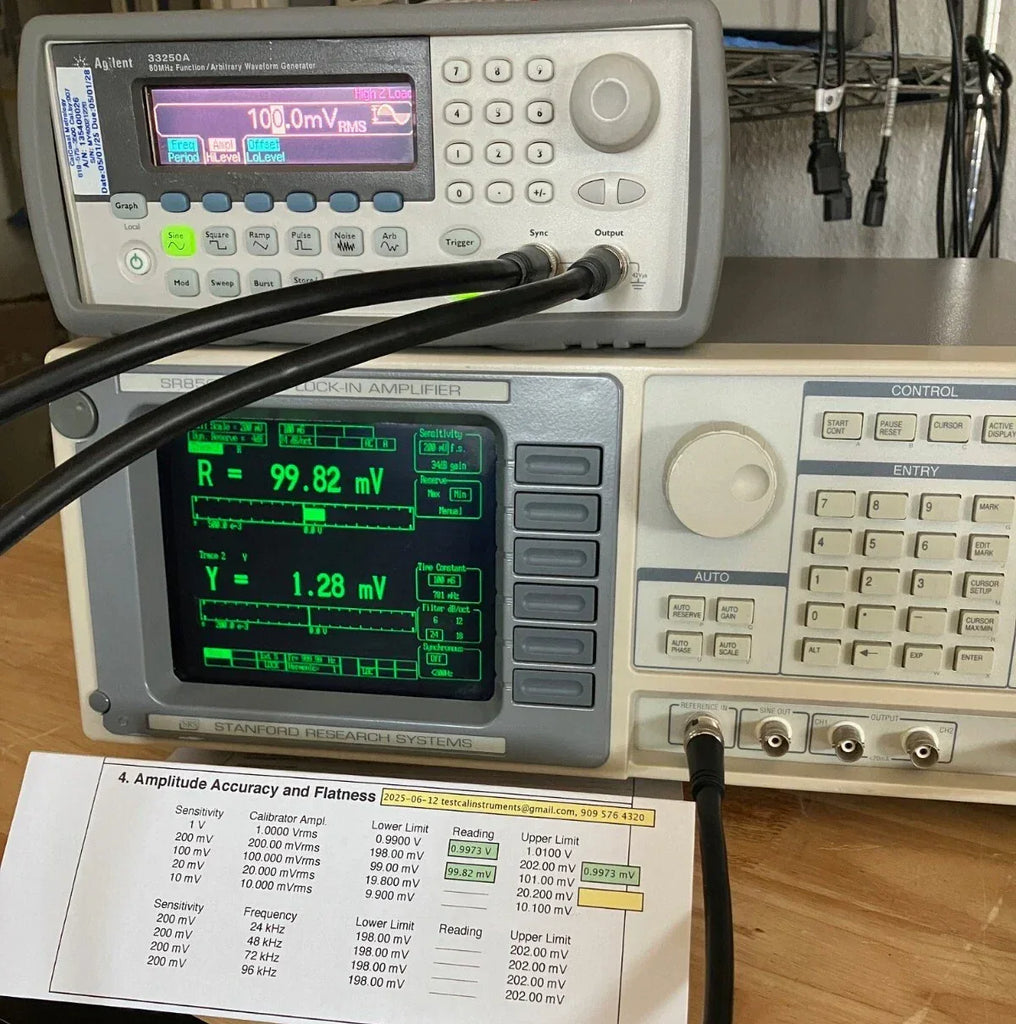 Stanford Research Systems SR850 DSP Lock-In Amplifier - Calibrated, High Precision - ZYYKZ Test Equipment