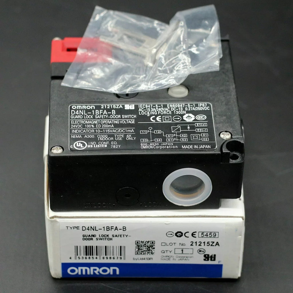 Omron D4NL-1BFA-B Safety Door Lock Switch - Industrial Grade - ZYYKZ Test Equipment