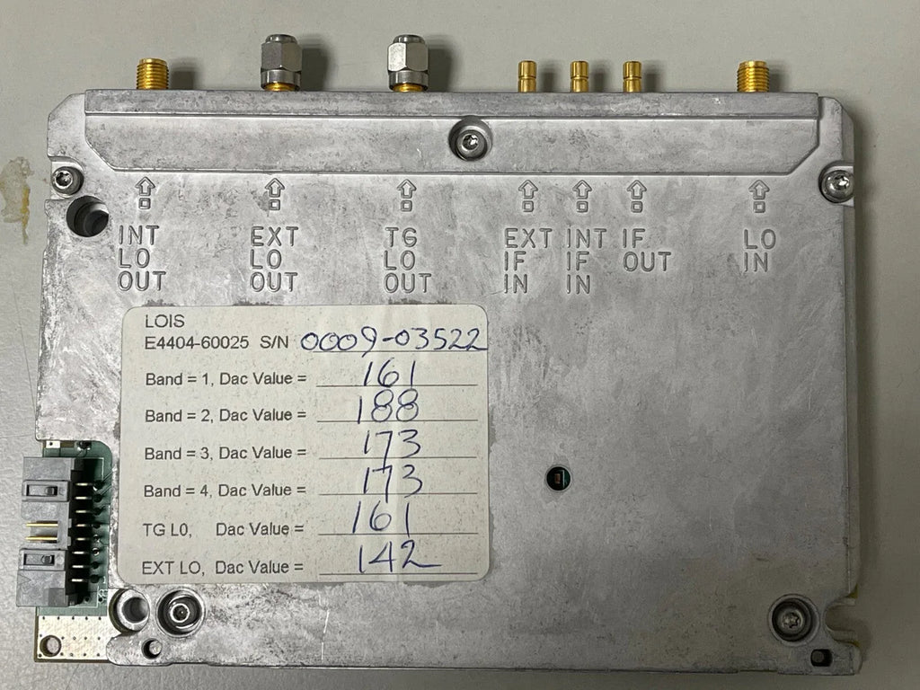HP Agilent E4404-60025 LOIS Assembly for ESA-E Series Spectrum Analyzers - ZYYKZ Test Equipment