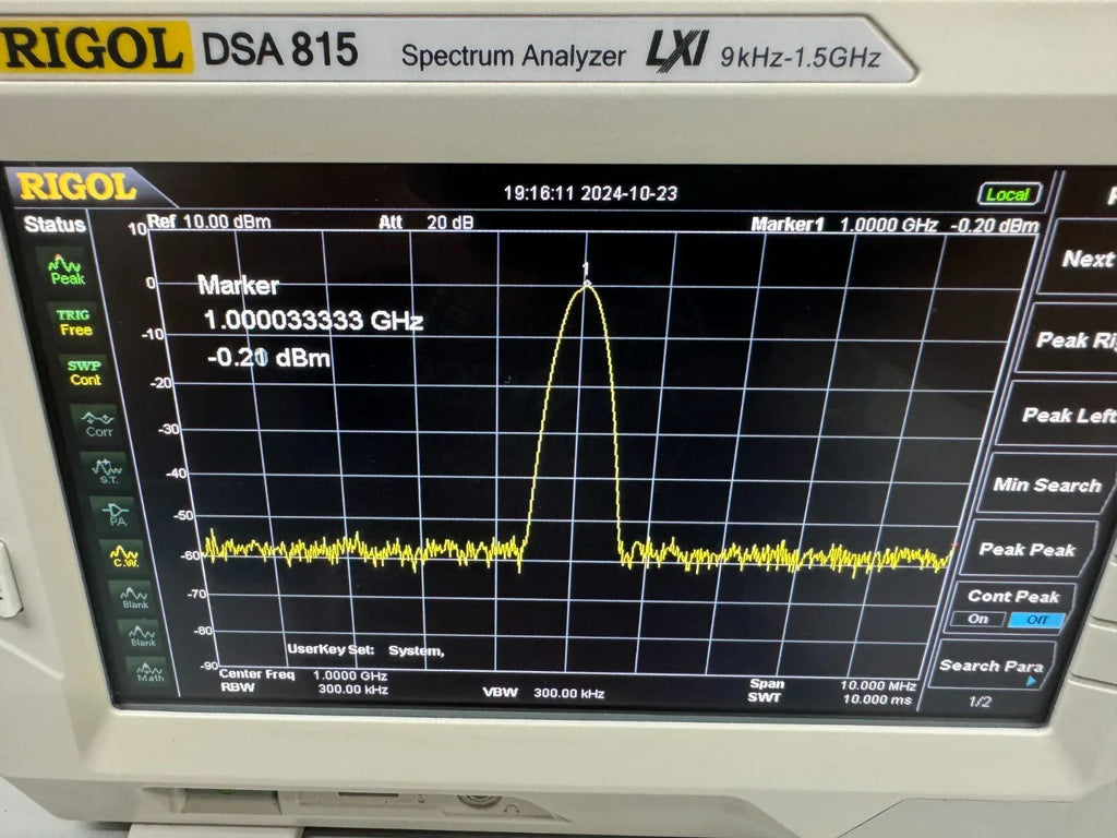 Rigol DSA815 Spectrum Analyzer 9 kHz - 1.5 GHz - ZYYKZ Test Equipment