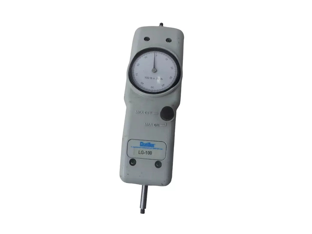 CHATILLON LG-100 QPA457 Precision Mechanical Force Gauge, 100 lb Capacity, 0.5 lb Resolution - ZYYKZ Test Equipment