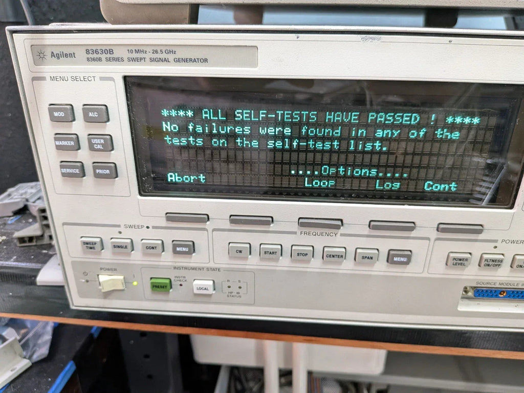 Agilent HP 83630A/83620A Calibrated RF Signal Generator 10 MHz–24.5 GHz with Options 1, 6, 8 - ZYYKZ Test Equipment