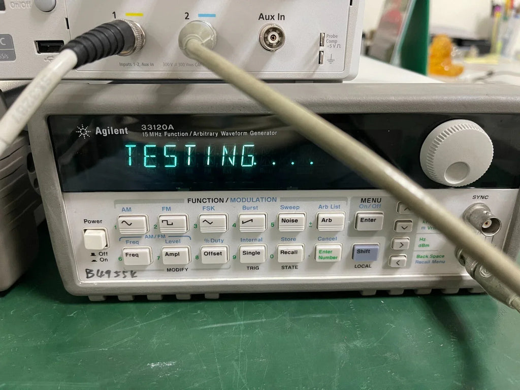 HP Agilent 33120A 15 MHz Function & Arbitrary Waveform Generator - ZYYKZ Test Equipment