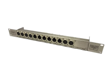 Load image into Gallery viewer, 1RU XLR Patchbay with 6 Neutrik Male and 6 Neutrik Female Connectors - ZYYKZ Test Equipment