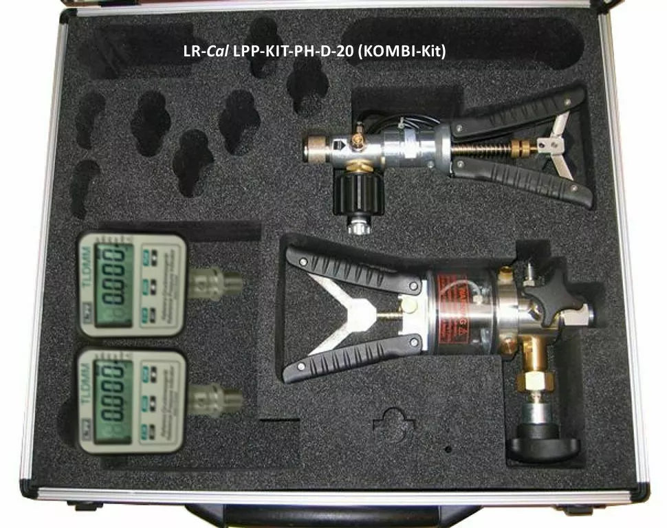 LR-Cal LPP PHD-20 Digital Pneumatic and Hydraulic Pressure Calibration Kit