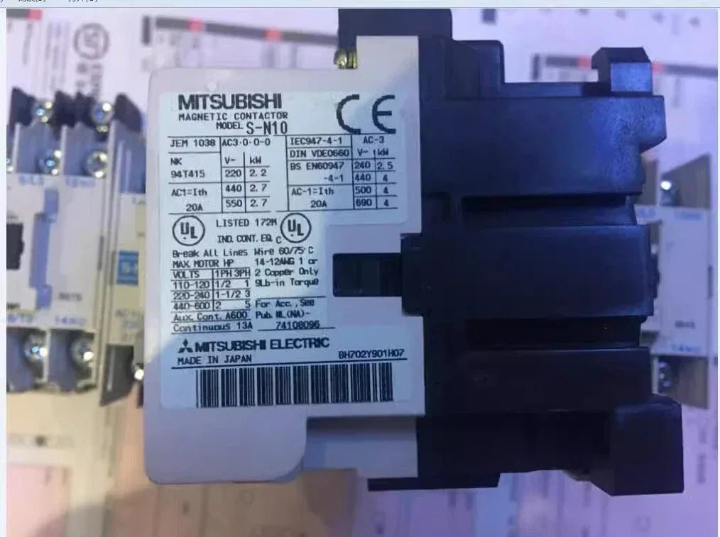 MITSUBISHI S-N10 High-Performance AC Servo Motor 200W - ZYYKZ Test Equipment