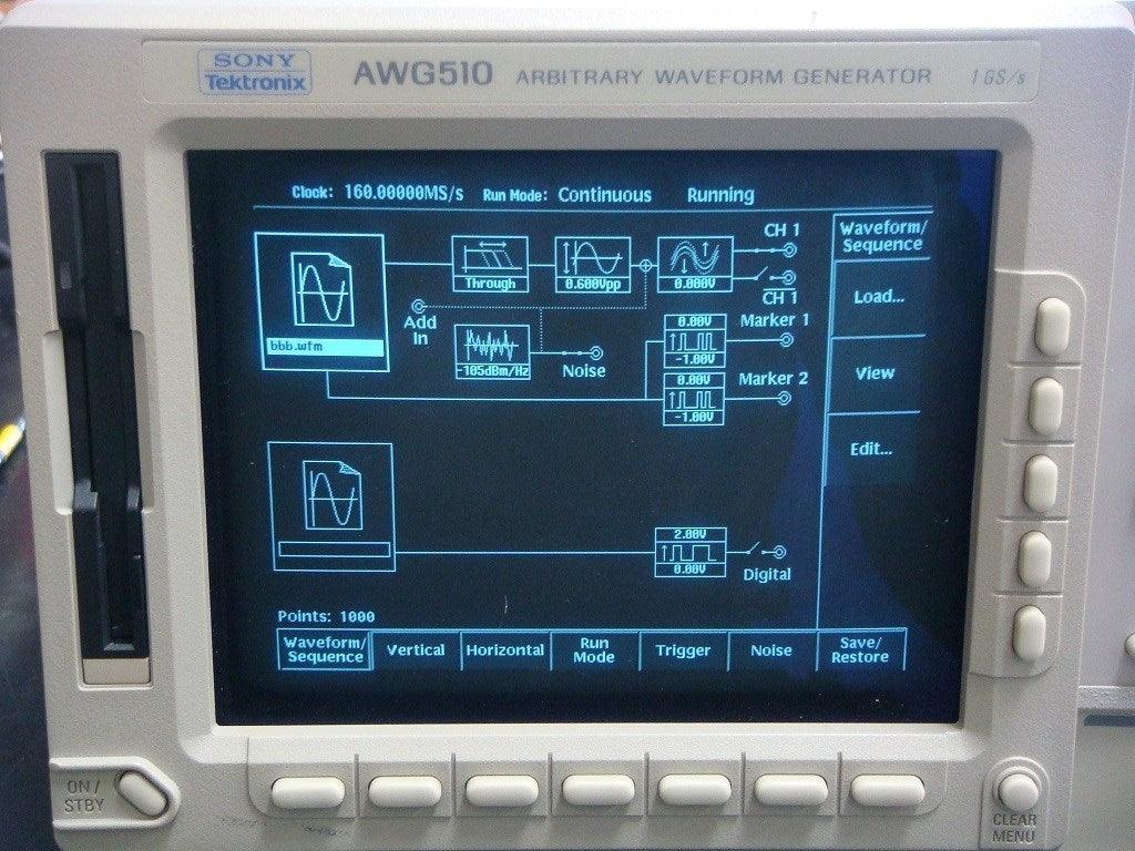 AWG510 50 kHz - 1 GHz High-Performance Arbitrary Waveform Generator - ZYYKZ Test Equipment