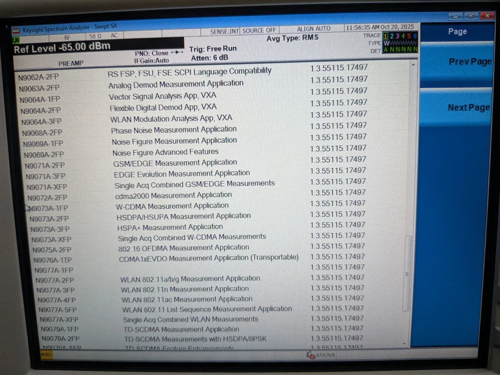 Agilent Keysight N9010A EXA Signal Spectrum Analyzer 26.5 GHz - ZYYKZ Test Equipment