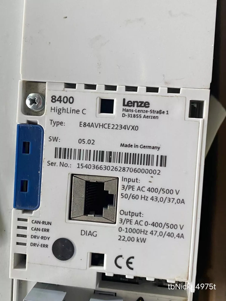 Lenze E84AVHCE2234VX0 Frequency Converter - New